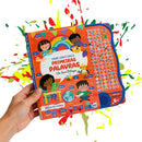 Livro interativo infantil sonoro bilingue 102 sons primeiras palavras educativo