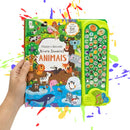 livro infantil sonoro procure e encontre animais 50 sons educativo