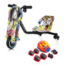 triciclo eletrico infantil drift starmega 36v com capacete e protecao