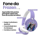 Fone de Ouvido Bluetooth Infantil Sem Fio Personagens Princesas Com Microfone