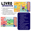 Livro interativo infantil sonoro bilingue 102 sons primeiras palavras educativo