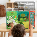 Livro interativo infantil sonoro bilingue animais 102 sons educativos